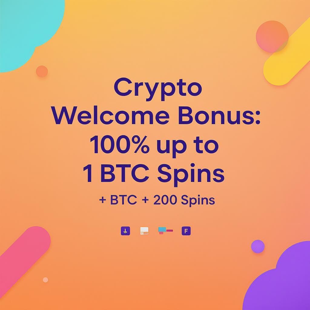 Crypto Welcome Bonus: 100% up to 1 BTC + 200 Spins